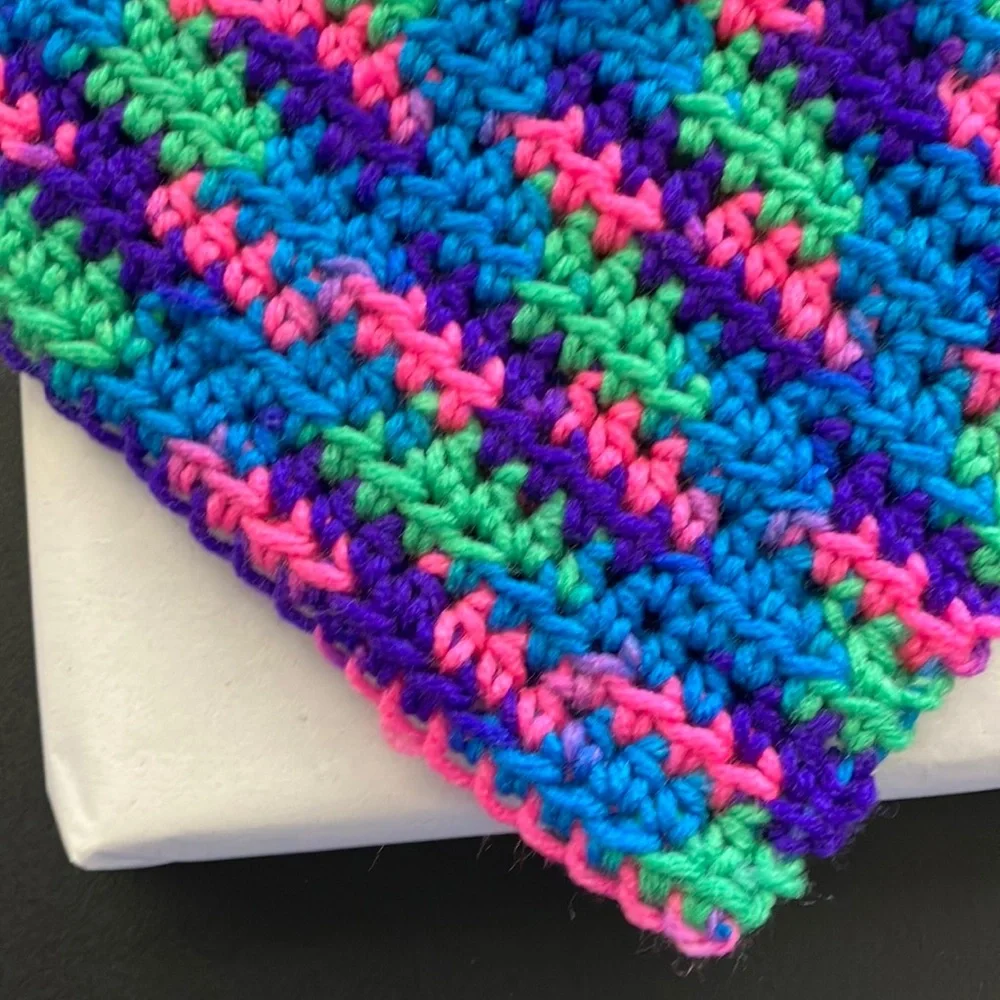Blind Date With a Cookbook Wrapped Gift Set with Handmade Crochet Dish Towels